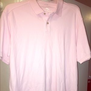Tommy Bahamas pink polo